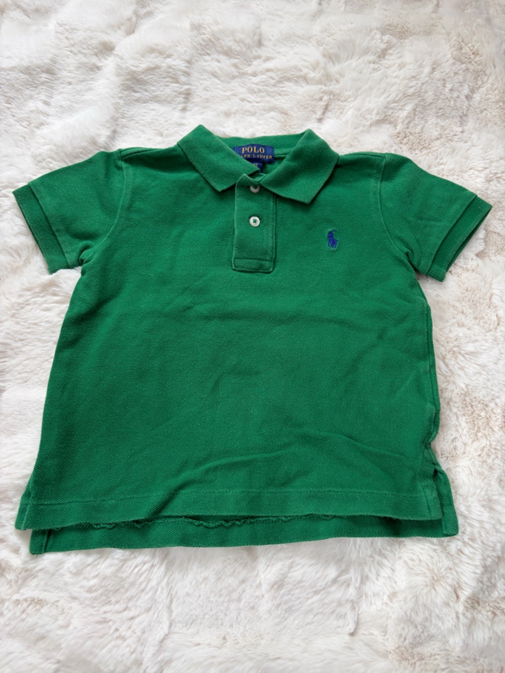 Polo by Ralph Lauren Green Boys' Short-Sleeve Polo with Navy Pony